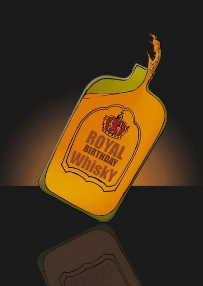 carte anniversaire whisky